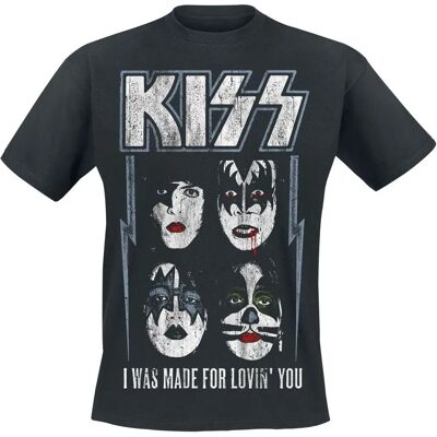 Kiss - I Was Made For Lovin' You - Kurzarm T-Shirt - Schwarz Kiss - I Was Made For Lovin' You - Kurzarm T-Shirt - Schwarz