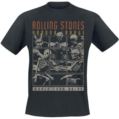 The Rolling Stones Voodoo Lounge Tour Kurzarm-T-Shirt - Herren - Schwarz The Rolling Stones Voodoo Lounge Tour Kurzarm-T-Shirt - Herren - Schwarz