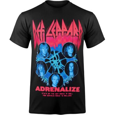 Def Leppard Adrenalize Tour 92 - Czarna T-shirt z krótkim rękawem - Mężczyzna Def Leppard Adrenalize Tour 92 - Czarna T-shirt z krótkim rękawem - Mężczyzna