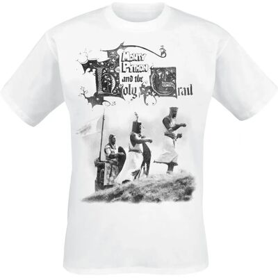 Monty Python Chevaliers du Saint Graal - T-Shirt à manches courtes - Blanc - Pour homme - Publicité Monty Python Chevaliers du Saint Graal - T-Shirt à manches courtes - Blanc - Pour homme - Publicité