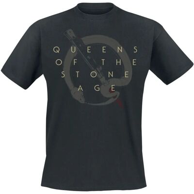 Queens Of The Stone Age Bad Dog - L T-paita - Musta - 100% Puuvilla Queens Of The Stone Age Bad Dog - L T-paita - Musta - 100% Puuvilla