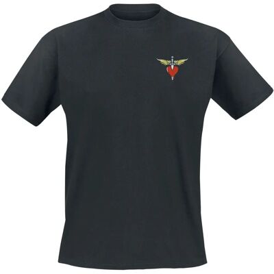 Koszulka Bon Jovi New Jersey Dagger Czarna - Casual Koszulka Bon Jovi New Jersey Dagger Czarna - Casual
