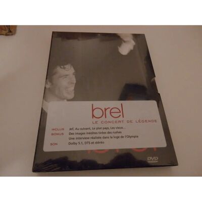 Jacques Brel Octobre 1966 - Spectacle à Olympia DVD - Publicité Jacques Brel Octobre 1966 - Spectacle à Olympia DVD - Publicité