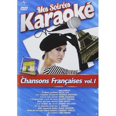 Chansons françaises en karaoké Vol. 1 - DVD - Publicité Chansons françaises en karaoké Vol. 1 - DVD - Publicité