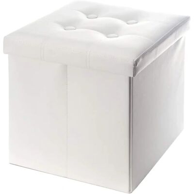 Rebecca Mobili Puff Hocker - Klappbarer Stauraumwürfel - Modernes Design Rebecca Mobili Puff Hocker - Klappbarer Stauraumwürfel - Modernes Design