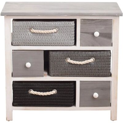Rebecca Rebecca Mobili Cassettiera shabby con 6 cassetti mobile bagno moderno - Cassettiera Rebecca Rebecca Mobili Cassettiera shabby con 6 cassetti mobile bagno moderno - Cassettiera