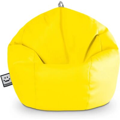 Pouf Jaune en Simili Cuir Happers - Confortable, Léger, Résistant - Publicité Pouf Jaune en Simili Cuir Happers - Confortable, Léger, Résistant - Publicité