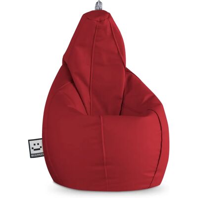 HAPPERS - Pouf Pera en Simili Cuir Granate XXL - Pouf - Publicité HAPPERS - Pouf Pera en Simili Cuir Granate XXL - Pouf - Publicité