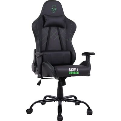 Skull Factory Advance Gaming-Sessel - Robustes Metall, Schwarz Skull Factory Advance Gaming-Sessel - Robustes Metall, Schwarz