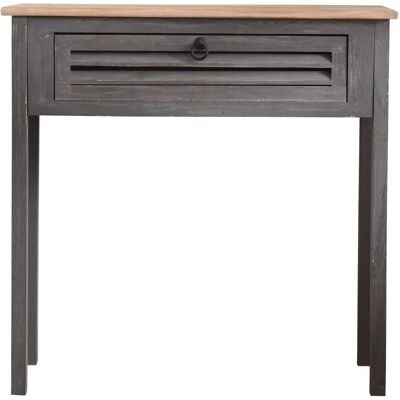 Rebecca Vintage Blau Holz Tisch - Schreibtisch mit Großer Schublade Rebecca Vintage Blau Holz Tisch - Schreibtisch mit Großer Schublade