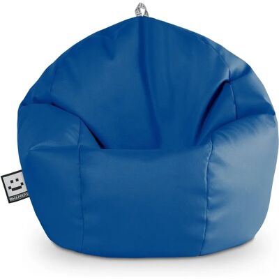 Happers Pouf en Polypiel Bleu - Confortable, Léger & Résistant - Publicité Happers Pouf en Polypiel Bleu - Confortable, Léger & Résistant - Publicité