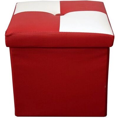 Rebecca Rote und Weiße Würfel Hocker - Möbel Rebecca Rote und Weiße Würfel Hocker - Möbel