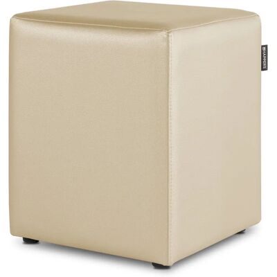 Happers Cube Pouf - Simili Cuir Crudo - Assise - Publicité Happers Cube Pouf - Simili Cuir Crudo - Assise - Publicité