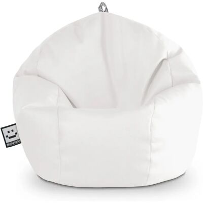 Happers Pouf Boule d'Intérieur Blanc - Confortable, Léger, Résistant - Publicité Happers Pouf Boule d'Intérieur Blanc - Confortable, Léger, Résistant - Publicité