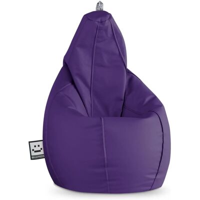 HAPPERS Pouf Pera Violet - Similicuir de haute qualité - Publicité HAPPERS Pouf Pera Violet - Similicuir de haute qualité - Publicité
