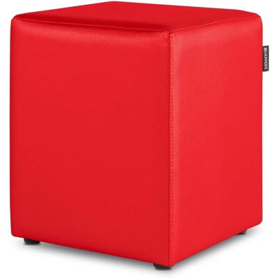 HAPPERS Puff Cubo de Polipiel Rojo - Asiento HAPPERS Puff Cubo de Polipiel Rojo - Asiento