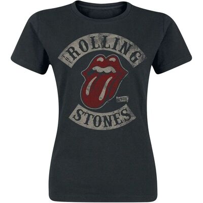 The Rolling Stones 1978 Schwarzes T-Shirt - Kurze Ärmel - Damen The Rolling Stones 1978 Schwarzes T-Shirt - Kurze Ärmel - Damen