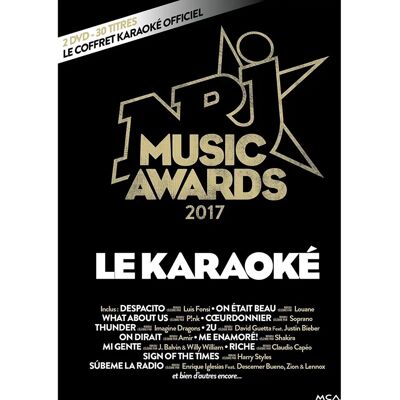 Kit karaoké NRJ Music Awards 2017 - DVD - Publicité Kit karaoké NRJ Music Awards 2017 - DVD - Publicité