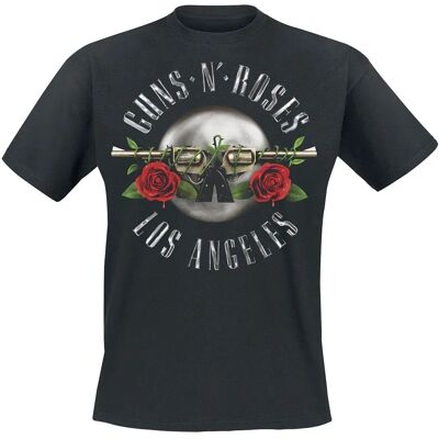 T-Shirt Manches Courtes Guns N' Roses Los Angeles Seal - Homme - Noir - Publicité T-Shirt Manches Courtes Guns N' Roses Los Angeles Seal - Homme - Noir - Publicité