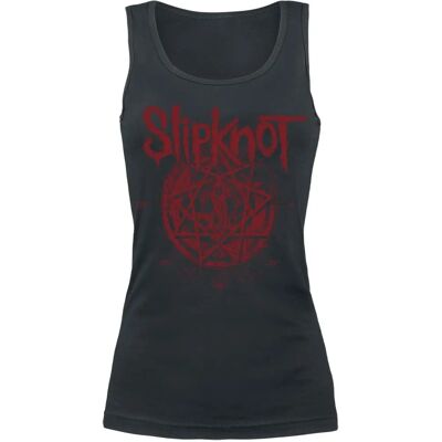 Slipknot Star Symbol Top - Musta - Hihaton - Pyöreä kaula-aukko Slipknot Star Symbol Top - Musta - Hihaton - Pyöreä kaula-aukko