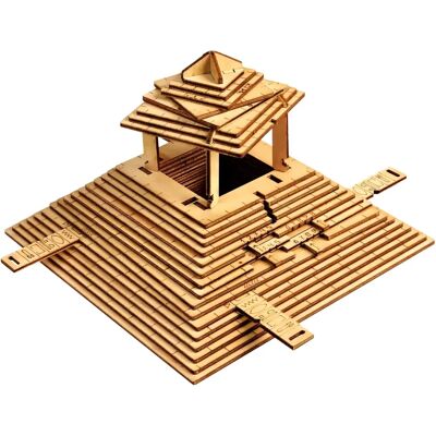 Takumiya ESC WELT Boîte Puzzle Pyramide - Bois, 10cm, Jeu d'évasion Takumiya ESC WELT Boîte Puzzle Pyramide - Bois, 10cm, Jeu d'évasion