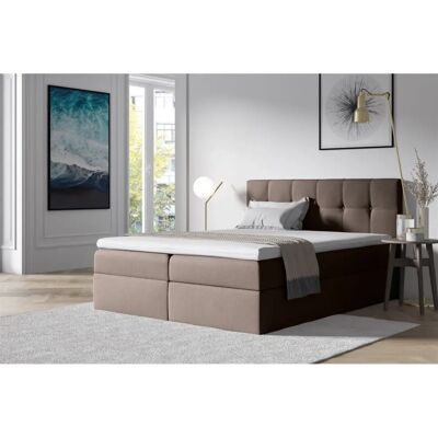 Fun Moebel - BURGOS - Braun - 140x200cm - Boxspringbett Fun Moebel - BURGOS - Braun - 140x200cm - Boxspringbett