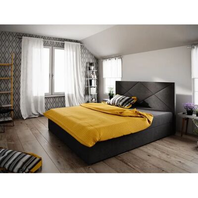 Fun Moebel - NAIA - 180x200 - Schwarz - Boxspring bed Fun Moebel - NAIA - 180x200 - Schwarz - Boxspring bed