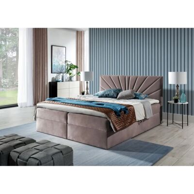 Fun Moebel - CARERRA - 160x200cm - Altrosa - Boxspringbett Fun Moebel - CARERRA - 160x200cm - Altrosa - Boxspringbett