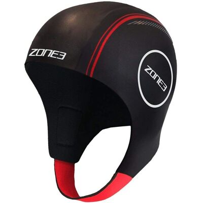 Bonnet de natation en néoprène Zone3 - Petit Noir/Rouge Bonnet de natation en néoprène Zone3 - Petit Noir/Rouge