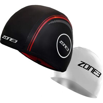 Bonnet de natation sans sangle Zone3 en néoprène - Petit noir Bonnet de natation sans sangle Zone3 en néoprène - Petit noir