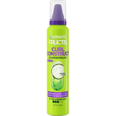 Garnier Fructis Curl Construct Creation Mousse - Hair Mousse for Curly Hair Garnier Fructis Curl Construct Creation Mousse - Hair Mousse for Curly Hair