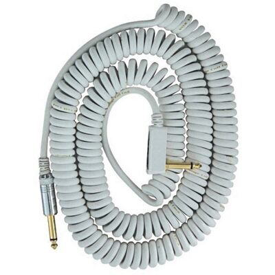 VOX Vintage Coilcable White 9 m - Guitar Cable VOX Vintage Coilcable White 9 m - Guitar Cable