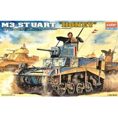 Zestaw modelarski wojskowy M3 Stuart Honey 1/35 od Academy - Edycja limitowana Zestaw modelarski wojskowy M3 Stuart Honey 1/35 od Academy - Edycja limitowana