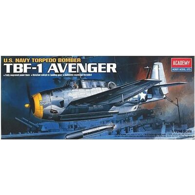 Academy Kit Modell Grumman TBF-1 Avenger 1:72 Academy Kit Modell Grumman TBF-1 Avenger 1:72