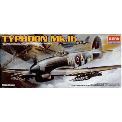 Academy Hawker Typhoon Mk.IB 1:72 - Kit modello aereo Academy Hawker Typhoon Mk.IB 1:72 - Kit modello aereo