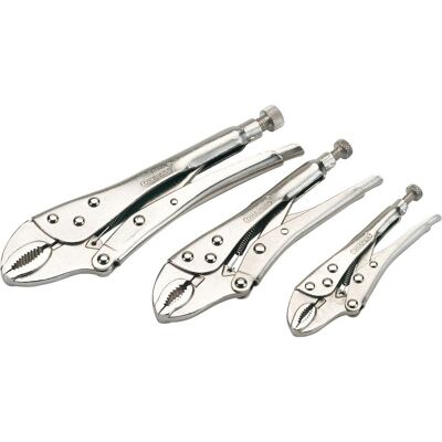 Draper 14040 Set di 3 Pinze a Ganascia Curva - Attrezzi Draper 14040 Set di 3 Pinze a Ganascia Curva - Attrezzi