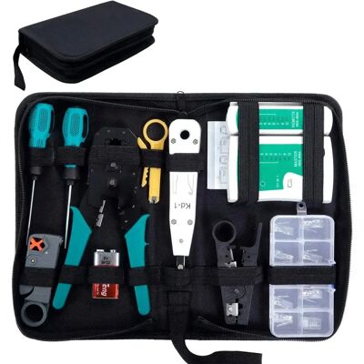 Marque Modèle Kit d'outils Réseau Ethernet - Réparation de Câbles - Publicité Marque Modèle Kit d'outils Réseau Ethernet - Réparation de Câbles - Publicité