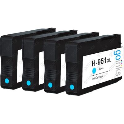Go Inks HP 951C Cyan Ink Cartridge - Printer Ink Cartridges Go Inks HP 951C Cyan Ink Cartridge - Printer Ink Cartridges