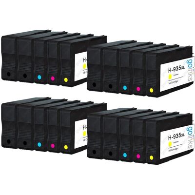 Go Inks HP 934XL & 935XL Multi-Color Printer Ink Cartridges Go Inks HP 934XL & 935XL Multi-Color Printer Ink Cartridges
