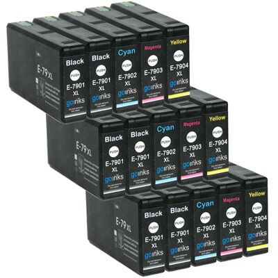 Go Inks Black Cyan Magenta Yellow Ink Set - Epson T7906+7901 - 15 Inks Go Inks Black Cyan Magenta Yellow Ink Set - Epson T7906+7901 - 15 Inks
