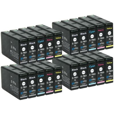 Go Inks Black Cyan Magenta Yellow Extra Black - Ink Cartridges for Epson T7906+7901 - 79XL Series Go Inks Black Cyan Magenta Yellow Extra Black - Ink Cartridges for Epson T7906+7901 - 79XL Series