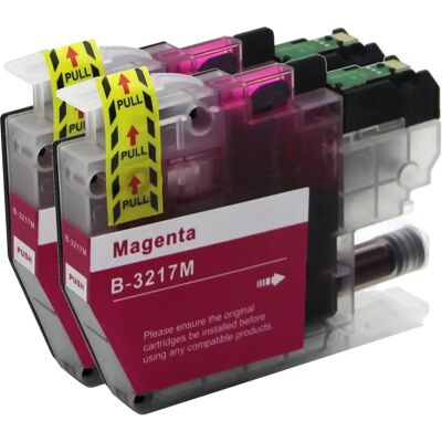 Cartouche d'encre magenta LC3217M Go Inks - Pack de 2 pour Brother - Publicité Cartouche d'encre magenta LC3217M Go Inks - Pack de 2 pour Brother - Publicité
