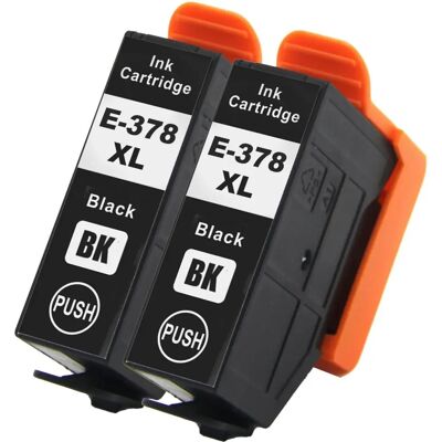 Go Inks 2 Cartouches d'Encre Noire - Remplacement pour Epson 378XLBk - Publicité Go Inks 2 Cartouches d'Encre Noire - Remplacement pour Epson 378XLBk - Publicité