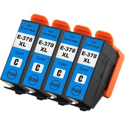 Cartouches d'encre cyan Go Inks - Remplace Epson 378XLC - Publicité Cartouches d'encre cyan Go Inks - Remplace Epson 378XLC - Publicité
