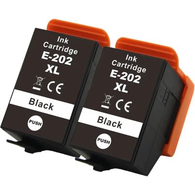 Cartouches d'encre noire Go Inks - Remplacement Epson 202XLBk - Fournitures d'imprimantes à jet d'encre - Publicité Cartouches d'encre noire Go Inks - Remplacement Epson 202XLBk - Fournitures d'imprimantes à jet d'encre - Publicité