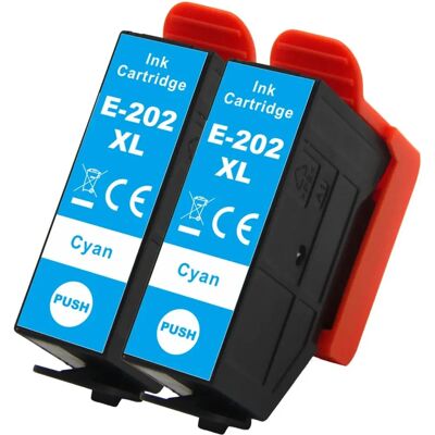 Go Inks Cyan Ink Cartridge - Replacement for Epson 202XLC - Photo Series Go Inks Cyan Ink Cartridge - Replacement for Epson 202XLC - Photo Series