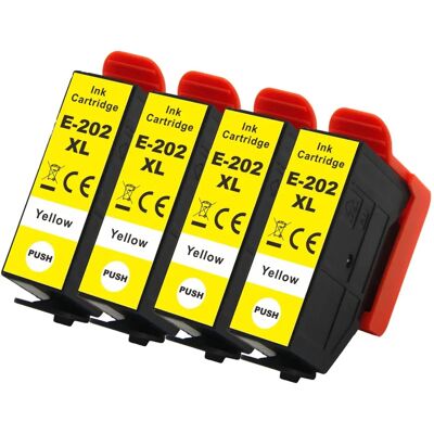 Cartouches d'encre jaunes Go Inks 202XLY - Remplacement pour la série Epson XP - Publicité Cartouches d'encre jaunes Go Inks 202XLY - Remplacement pour la série Epson XP - Publicité