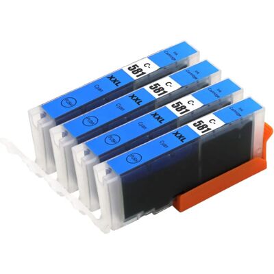 Go Inks Canon Pixma Cyan Ink Cartridge - 4 Pack Go Inks Canon Pixma Cyan Ink Cartridge - 4 Pack