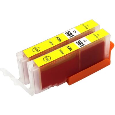 Cartouche d'Encre Jaune Go Inks pour Canon Pixma - Pack de 2 - Publicité Cartouche d'Encre Jaune Go Inks pour Canon Pixma - Pack de 2 - Publicité