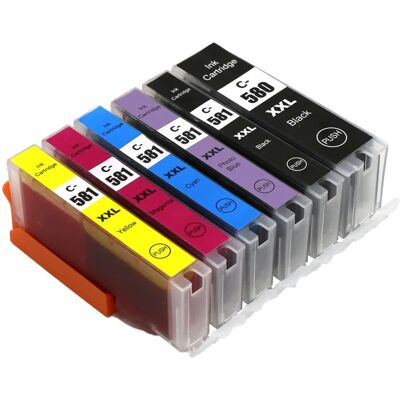 Cartouches d'encre multicolores Go Inks - Remplacement pour Canon PGI-580 & CLI-581 - Publicité Cartouches d'encre multicolores Go Inks - Remplacement pour Canon PGI-580 & CLI-581 - Publicité